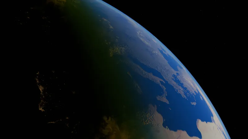 Planet Earth from space — AlphaEarth Foundations encodes the entire land surface into 64-dimensional embeddings for every 10 m pixel